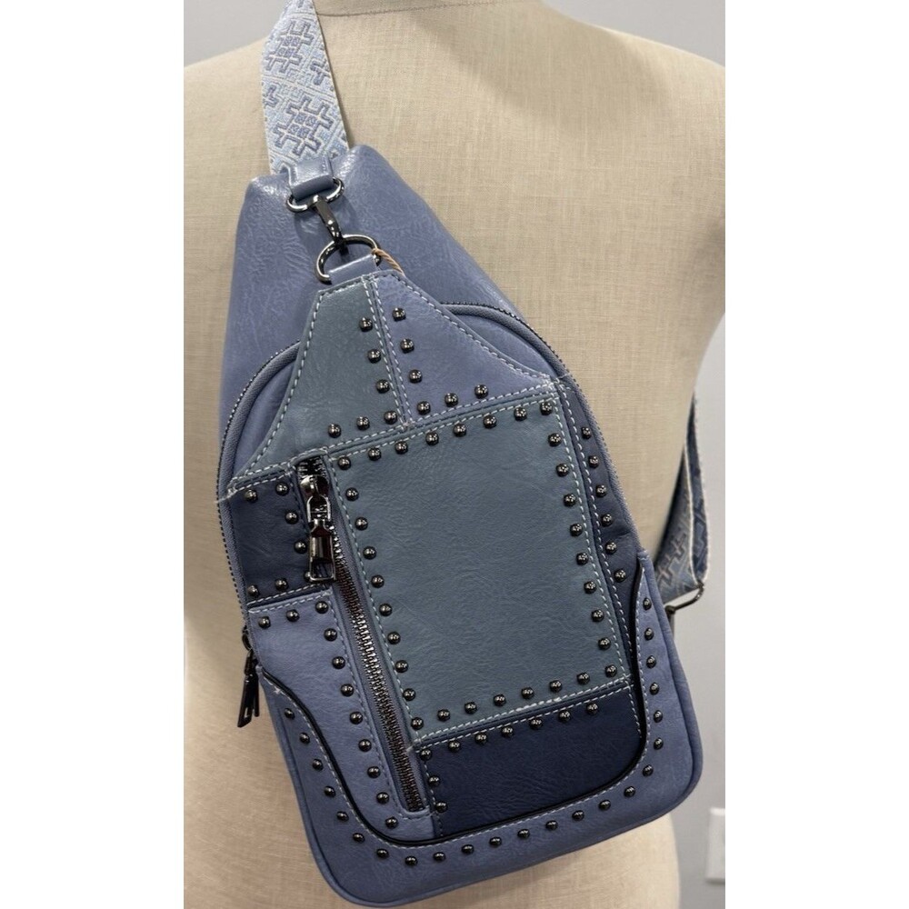 Sam & Hadley Denim Multi Cross Body Bag NWT
